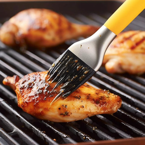 brush oil to chicken